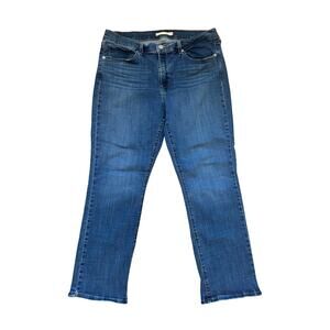 Levi’s Classic Straight Blue Jeans Mid Rise Stretch Denim Size 12